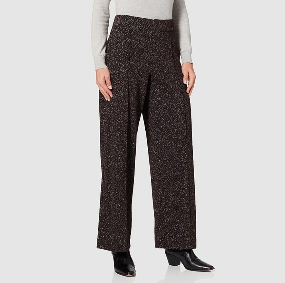 NWT XL Scotch and Soda High Rise Jersey shiny pattern wide leg pants